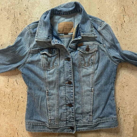 Vintage Hollister Leather Label Jean Jacket Women’s Medium - Picture 2 of 6